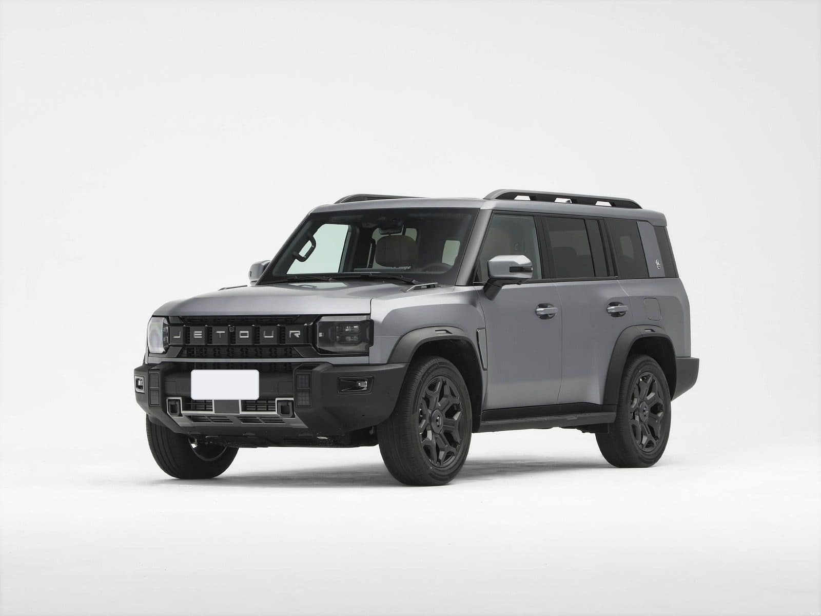 2026 Jetour T2 RHD in Highway Grey, front three-quarter view — off-road SUV for export